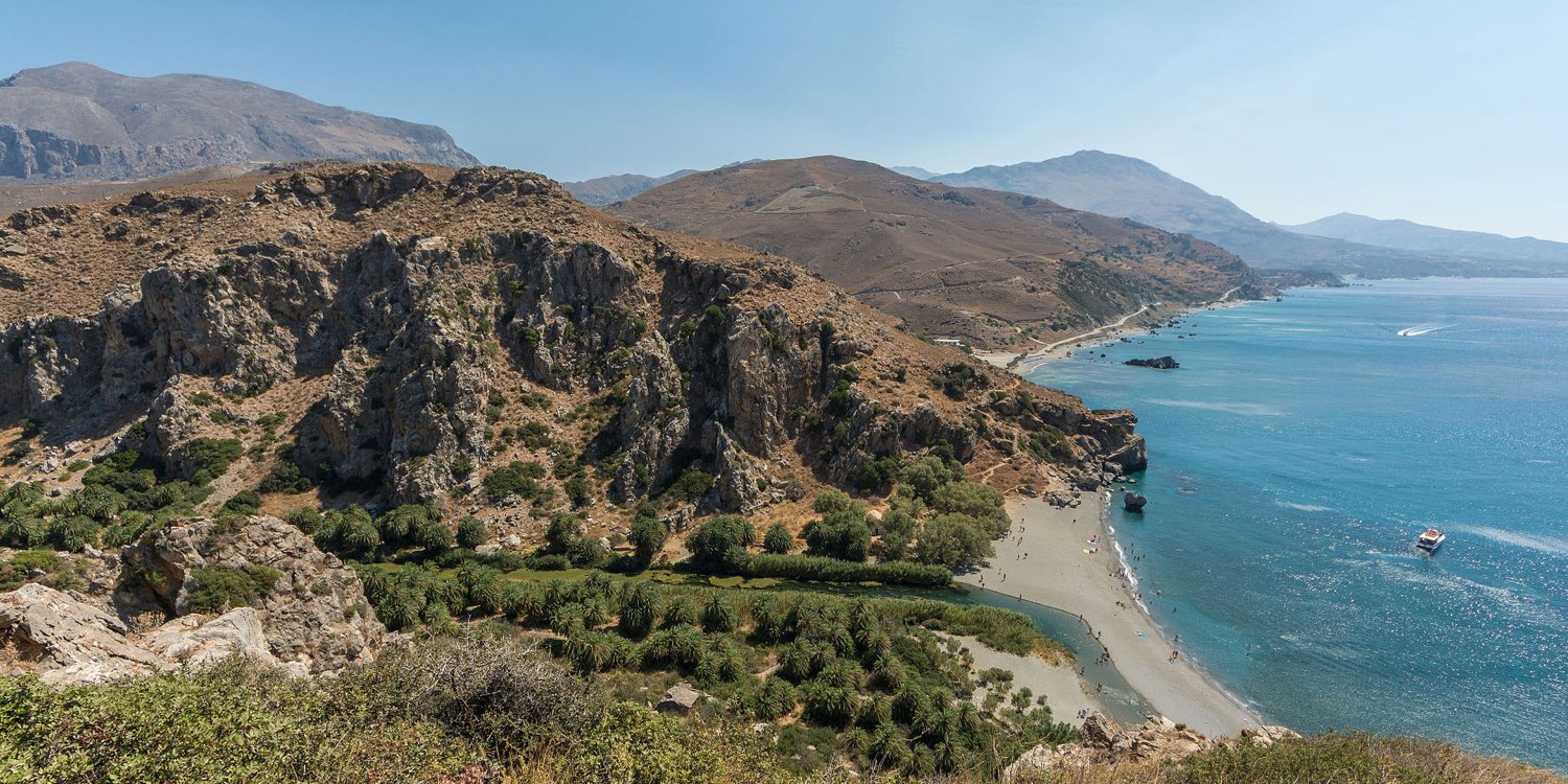 Preveli palm beach near Plakias